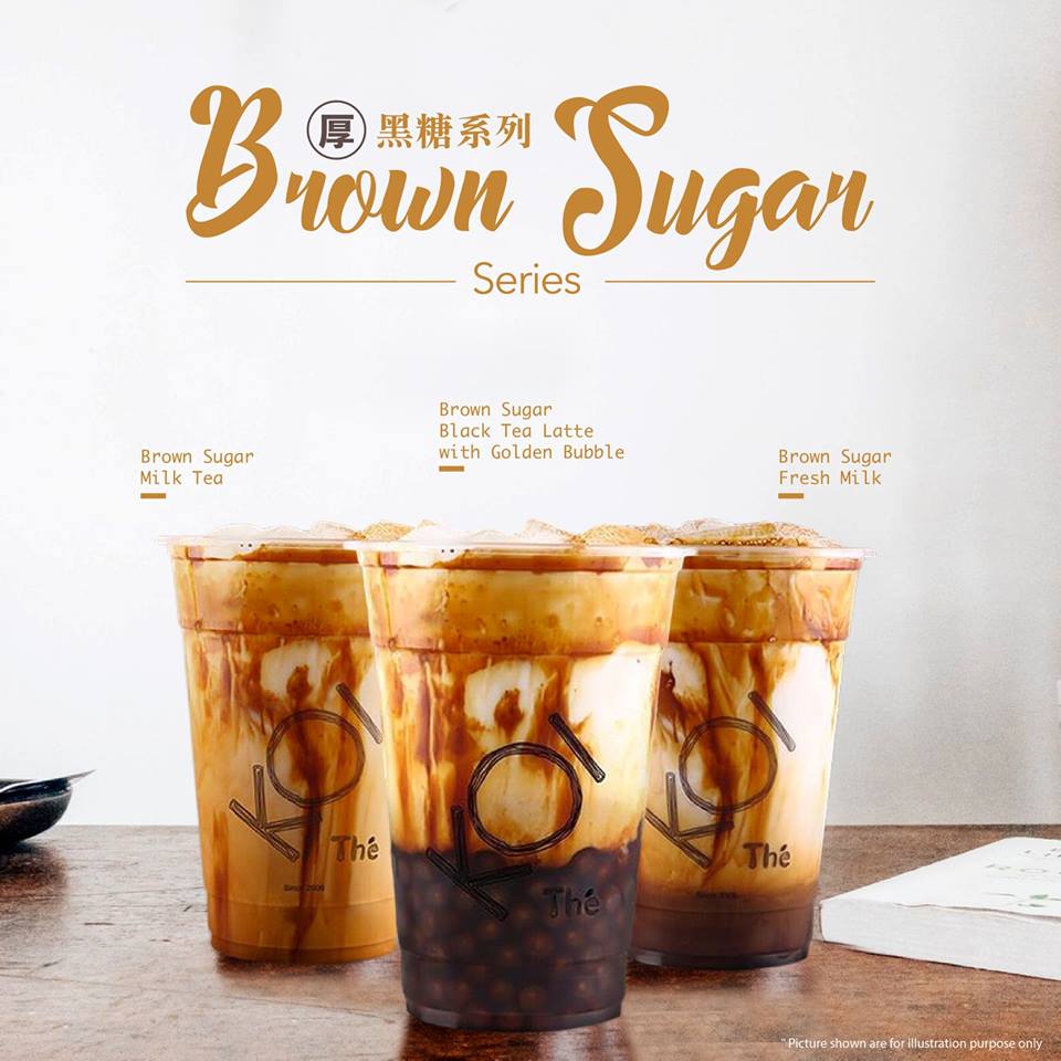 ▼④brown sugar milk tea(黑糖奶茶)- s: rm8.20 / m: rm11.30