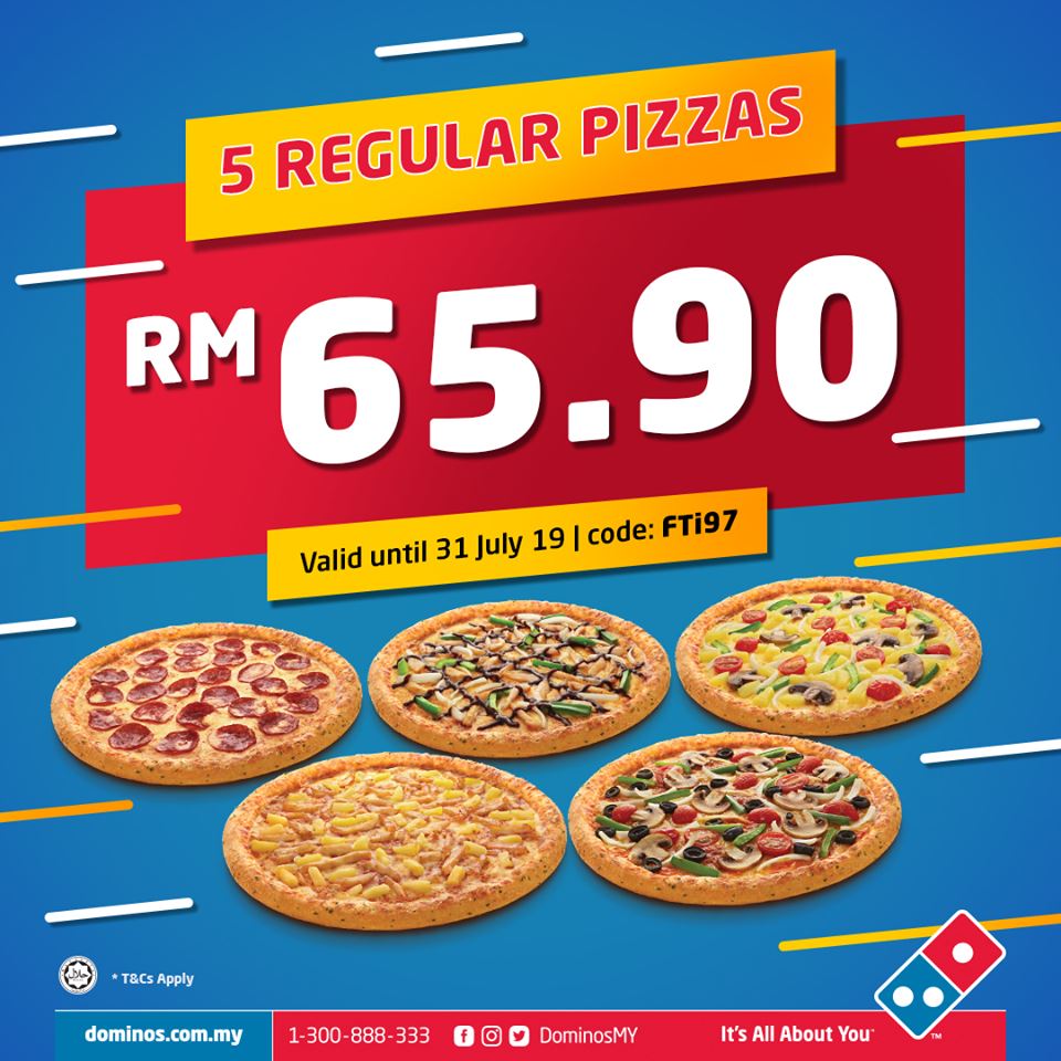 Dominos Pizza推出7月份超值优惠！large Pizza只需rm10！ Redchili21 8259