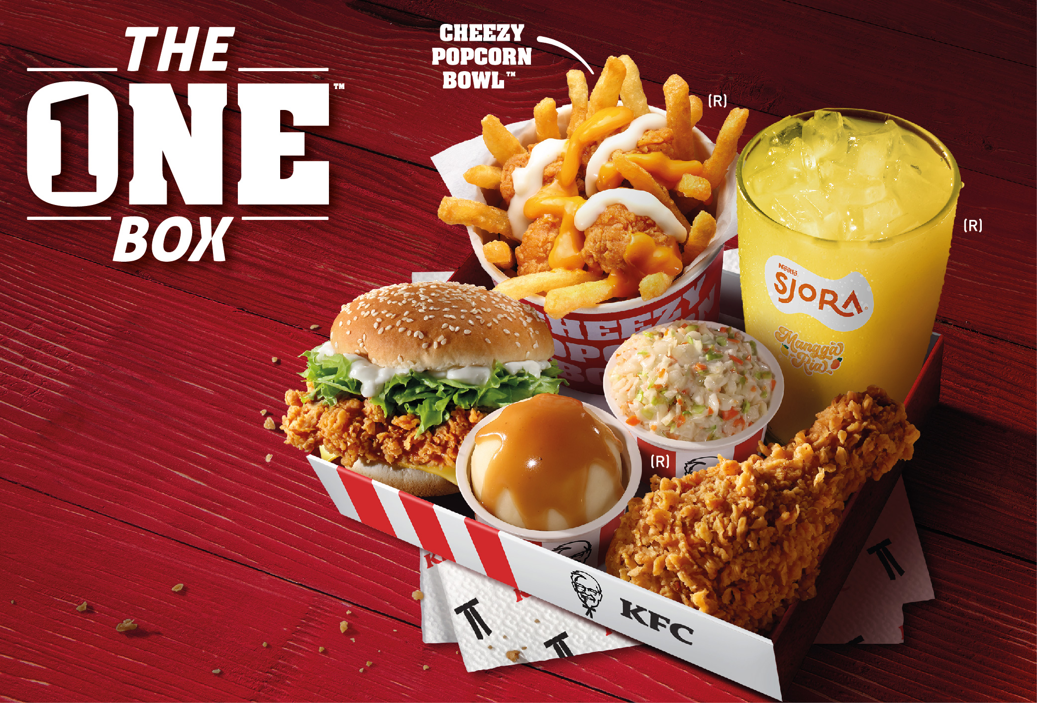 KFC The One Box套餐只需RM13.23!Cheezy Popcorn Bowl只需RM4.19!这样点 ...